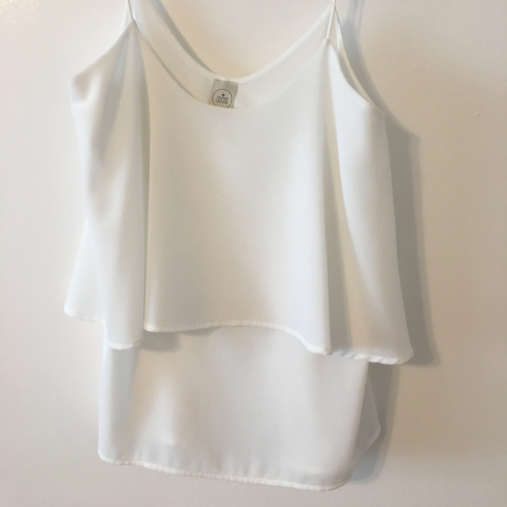 White Double Layer Tank (Small)